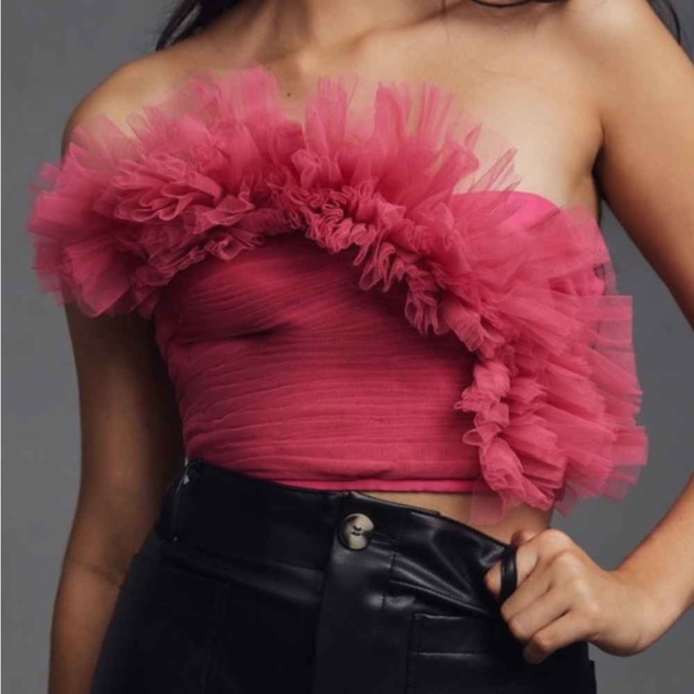 Ranna Gill Tulle Anthropologie Top